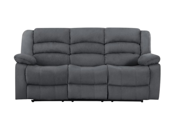 40" Contemporary Grey Fabric Sofa