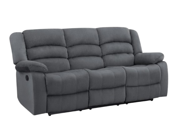 40" Contemporary Grey Fabric Sofa