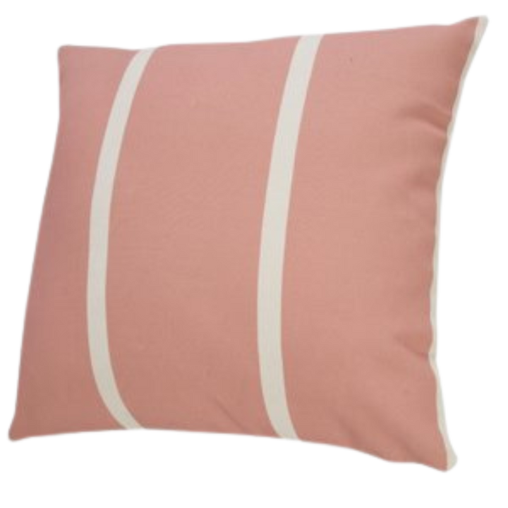 Premium 20" x 20" Pink Zippered Geometric Indoor Outdoor Throw Pillow with Microsuede Cover