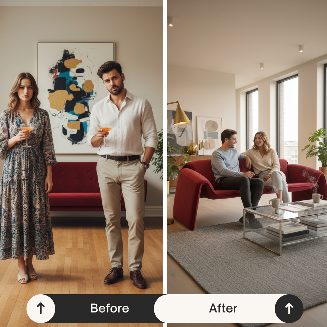 Horten Sofa Red – Vibrant Modern Upholstery & Comfort | Designer Living Room Sofa | Trufairs