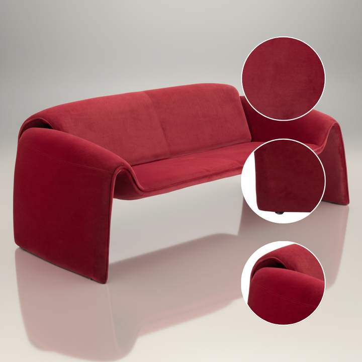 Horten Sofa Red – Vibrant Modern Upholstery & Comfort | Designer Living Room Sofa | Trufairs