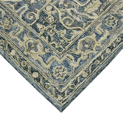 Vestige Nucia Blue/Taupe Hand-Tufted Wool Blend Area Rug 9'x13'