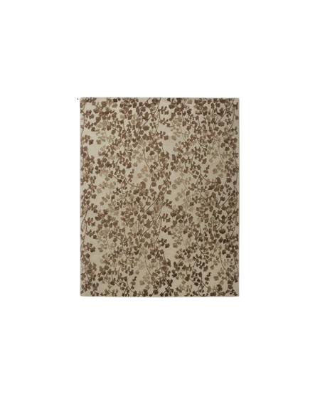 10' X 14' Taupe and Brown Floral Hand Tufted Area Rug