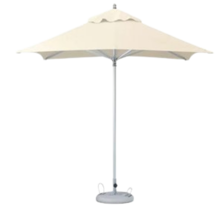 Premium 93" Tan Polyester Octagonal Tilt Market Patio Umbrella with Rib Replacement Technology