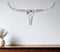 Premium 47" Silver Buffed Aluminum Long Horn Wall Sculpture - Modern Western Statement Piece with Lodge Appeal