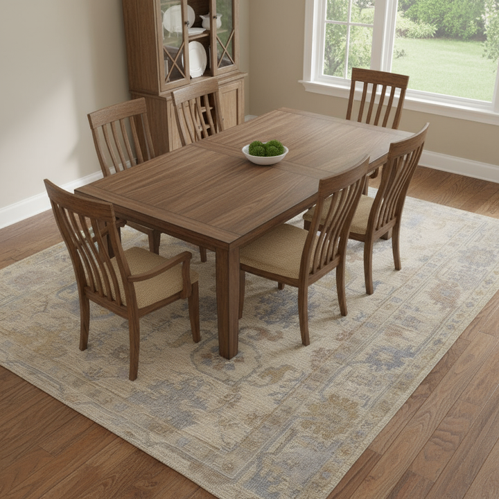 10' X 14' White and Gray Wool Oriental Hand Tufted Area Rug