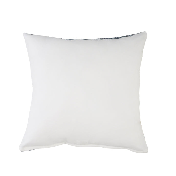 Premium 24" x 24" White Zippered Striped Indoor Outdoor Throw Pillow
