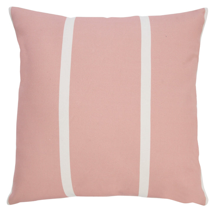 Premium 20" x 20" Pink Zippered Geometric Indoor Outdoor Throw Pillow with Microsuede Cover