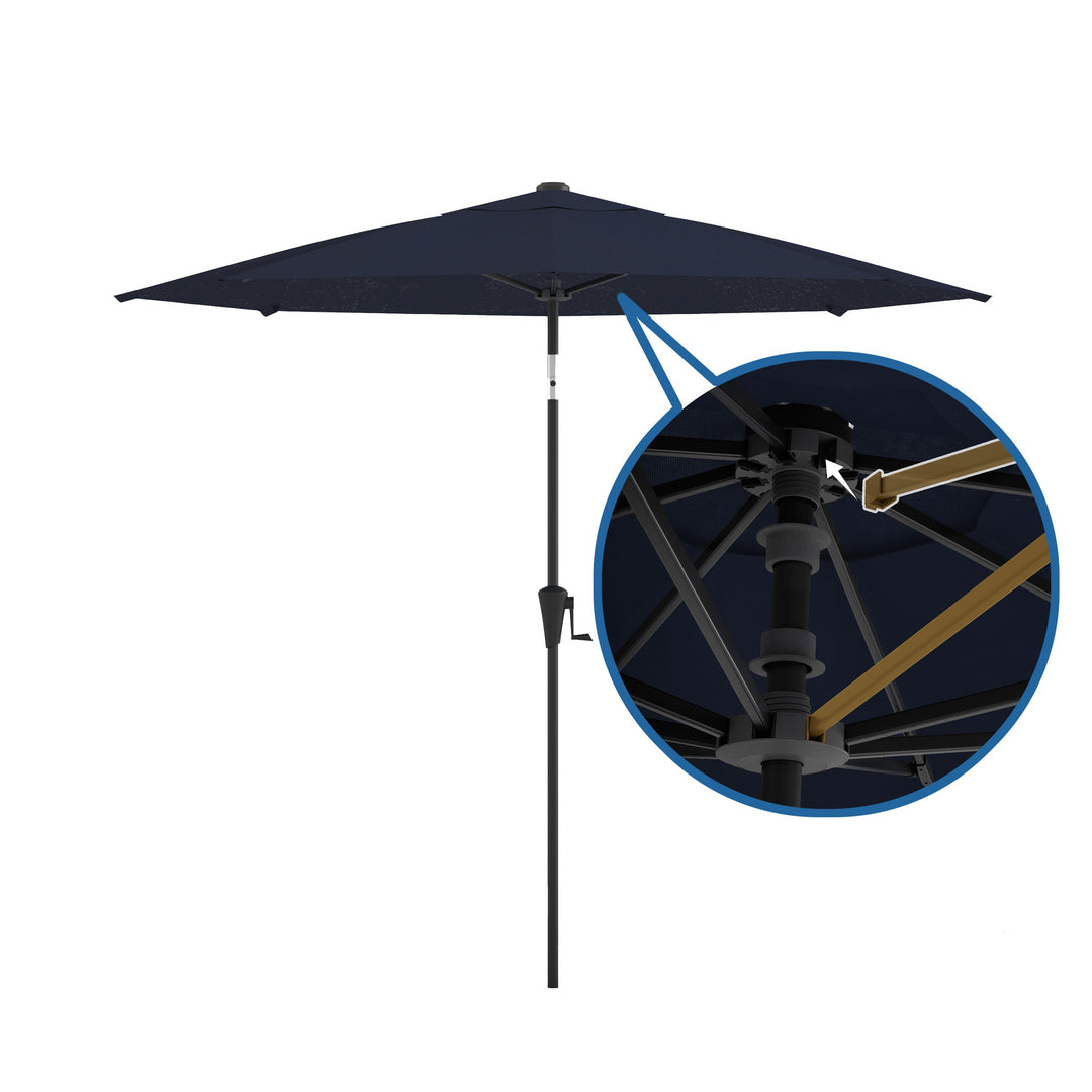 NavyTech Pro - 9ft Octagonal Market Umbrella with Rib Replacement Technology