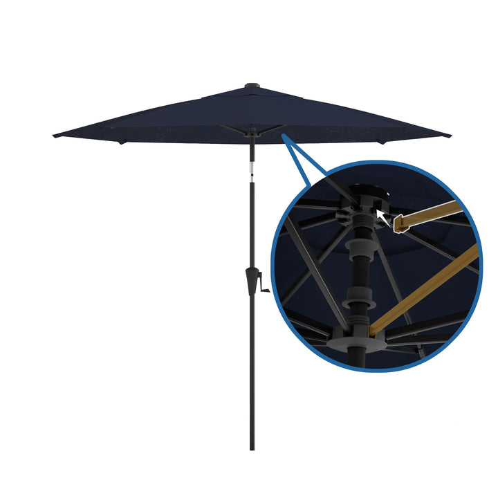 NavyTech Pro - 9ft Octagonal Market Umbrella with Rib Replacement Technology
