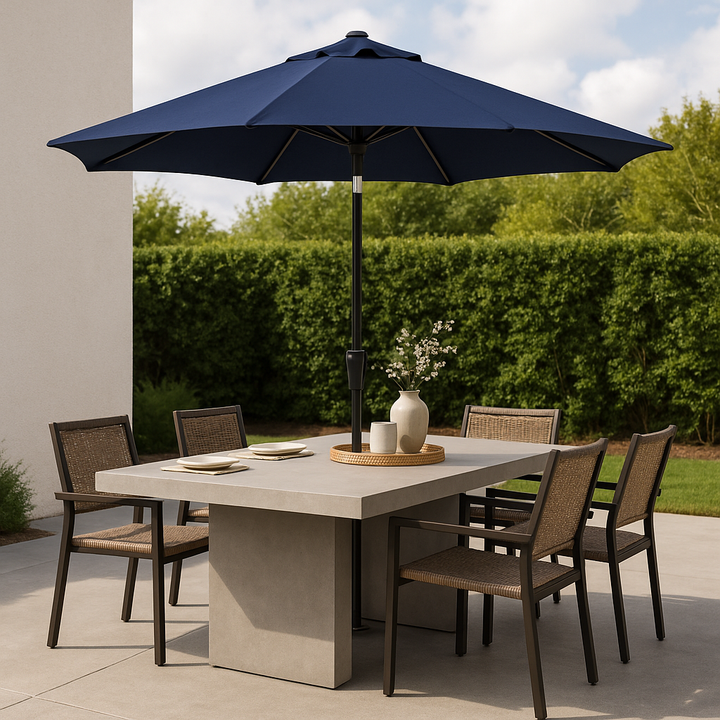 NavyTech Pro - 9ft Octagonal Market Umbrella with Rib Replacement Technology