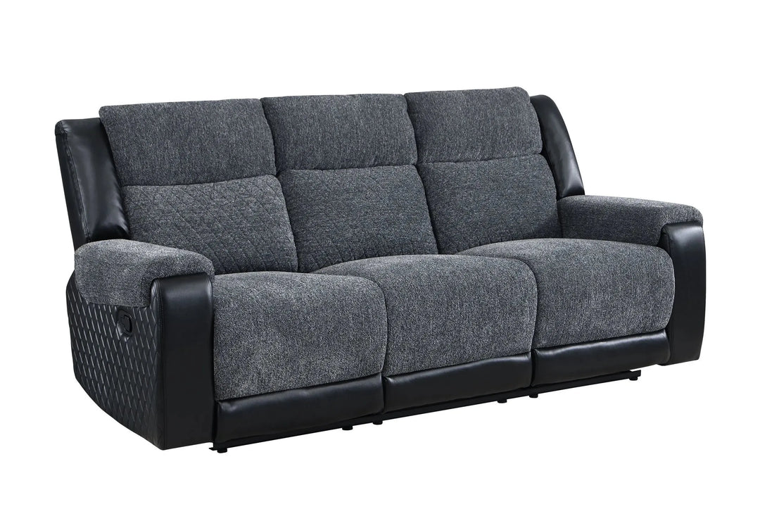 U5914 Grey/Black Recliners Sofa