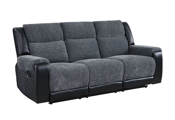 U5914 Grey/Black Recliners Sofa