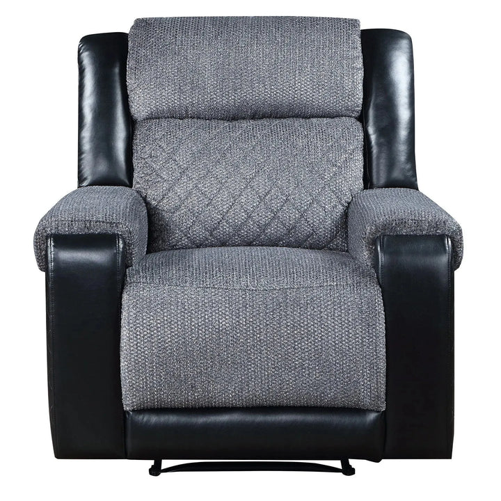 U5914 Grey/Black Recliner