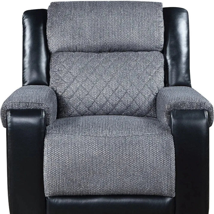 U5914 Grey/Black Recliner