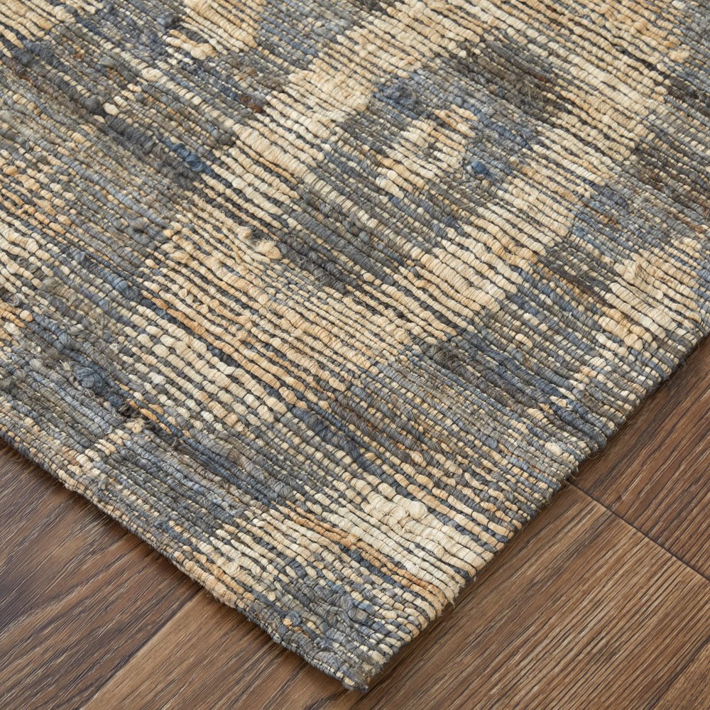 9' X 13' Taupe and Tan Geometric Hand Woven Area Rug