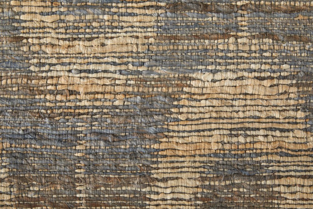 9' X 13' Taupe and Tan Geometric Hand Woven Area Rug