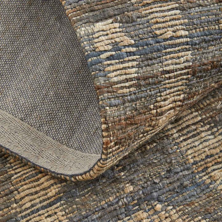 9' X 13' Taupe and Tan Geometric Hand Woven Area Rug