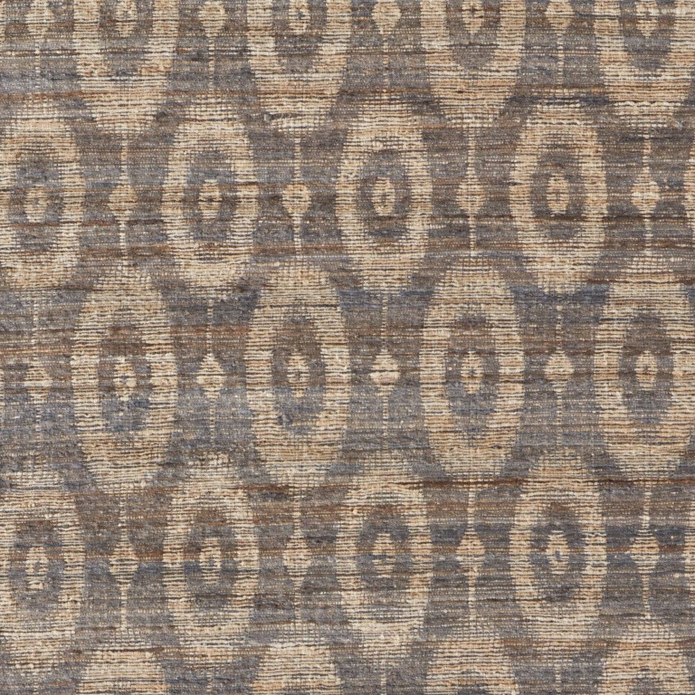 9' X 13' Taupe and Tan Geometric Hand Woven Area Rug