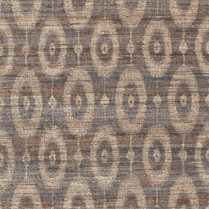 9' X 13' Taupe and Tan Geometric Hand Woven Area Rug