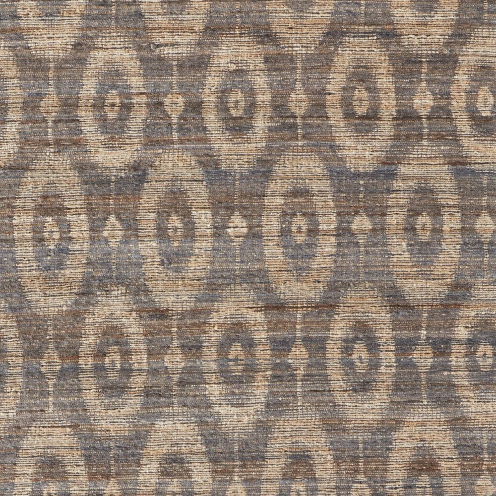 9' X 13' Taupe and Tan Geometric Hand Woven Area Rug