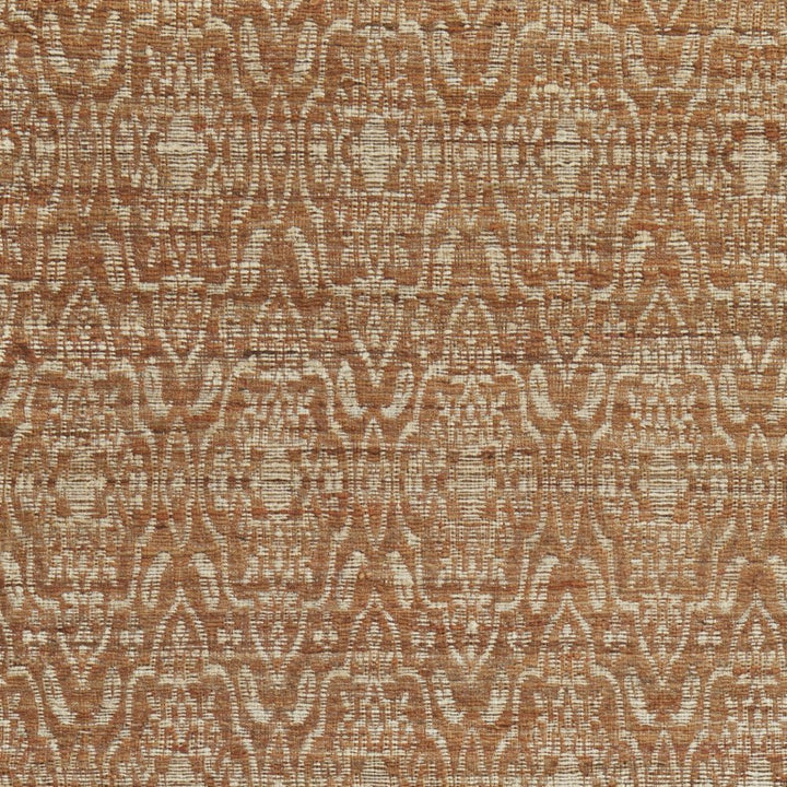 8' X 11' Orange and Tan Geometric Hand Woven Area Rug