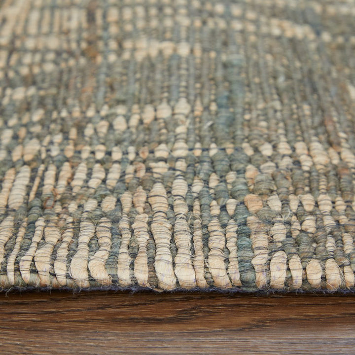 5' X 8' Tan and Gray Geometric Hand Woven Area Rug