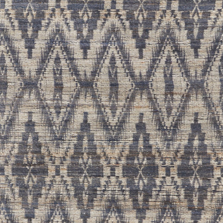 5' X 8' Tan and Gray Geometric Hand Woven Area Rug