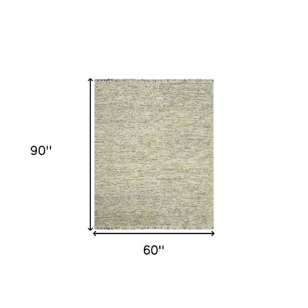 Vivid Gilcrest Hand-Woven Wool Blend Area Rug 5'x7'6"