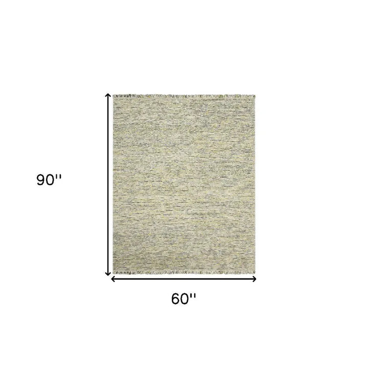 Vivid Gilcrest Hand-Woven Wool Blend Area Rug 5'x7'6"