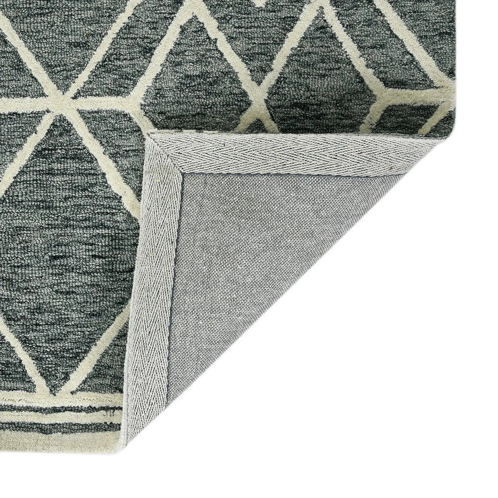 Vista Duncan Gray Hand-Hooked Wool Area Rug 2'x3'