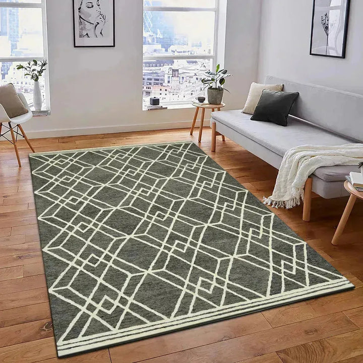 Vista Duncan Taupe Hand-Hooked Wool Area Rug 9'x13'