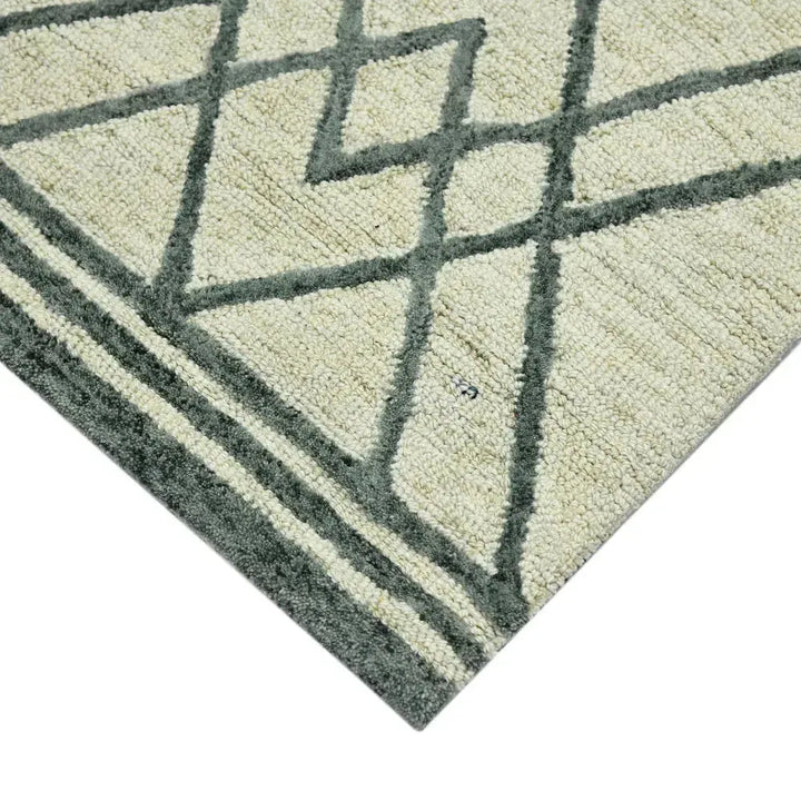Vista Duncan Ivory Hand-Hooked Wool Area Rug 9'x13'