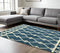 Vista Raton Navy Hand-Hooked Wool Area Rug 8'x10'