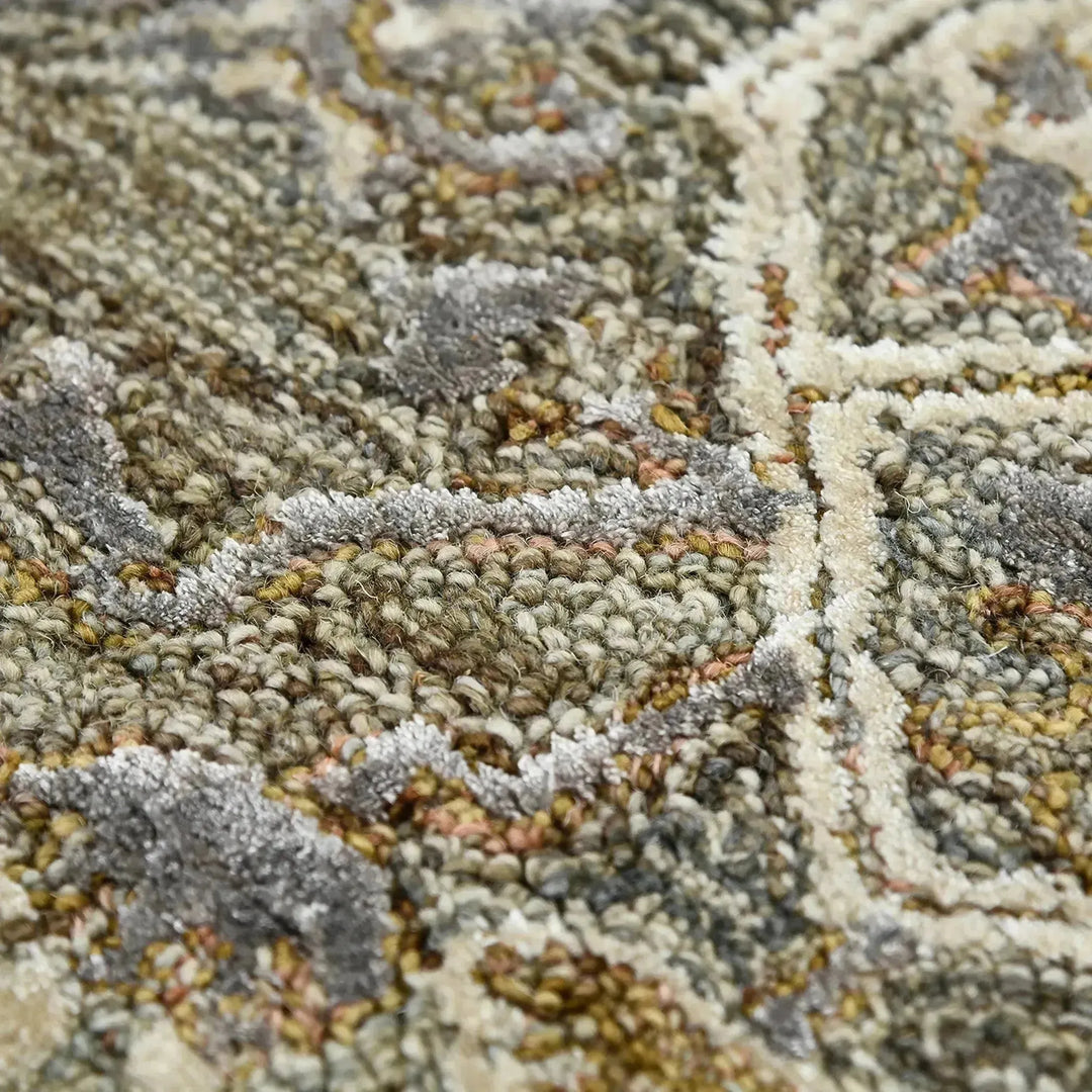 Vestige Kersey Brown Hand-Tufted Wool Blend Area Rug 9'x13'