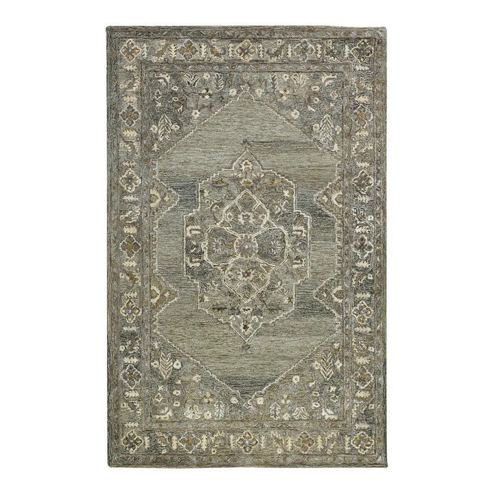 Vestige Kersey Brown Hand-Tufted Wool Blend Area Rug 5'x7'6"