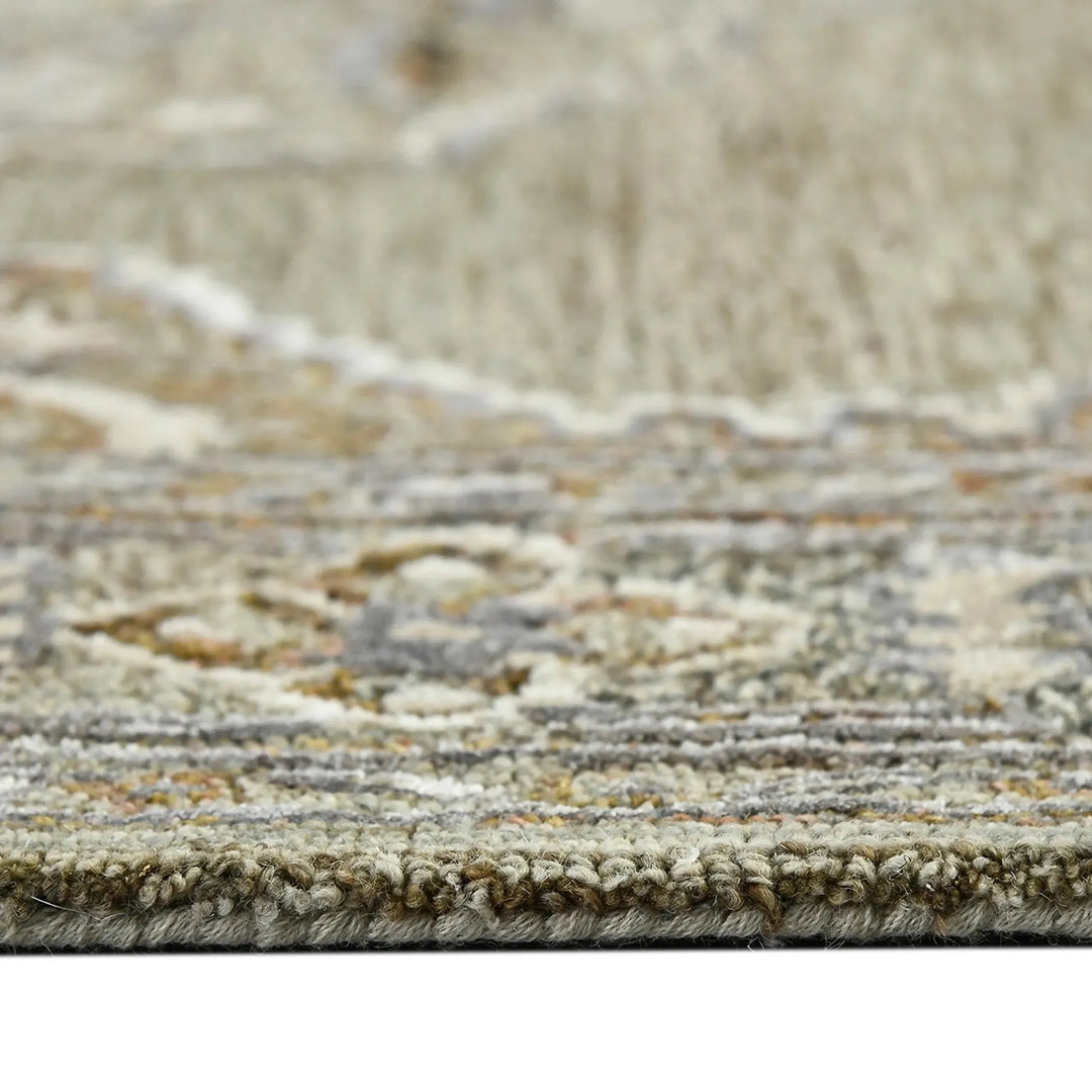 Vestige Kersey Brown Hand-Tufted Wool Blend Area Rug 5'x7'6"