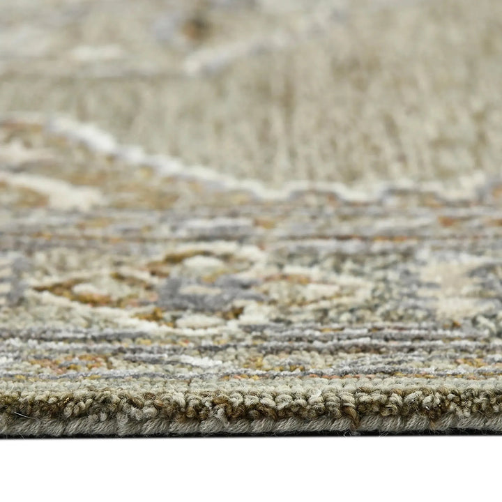 Vestige Kersey Brown Hand-Tufted Wool Blend Area Rug 5'x7'6"