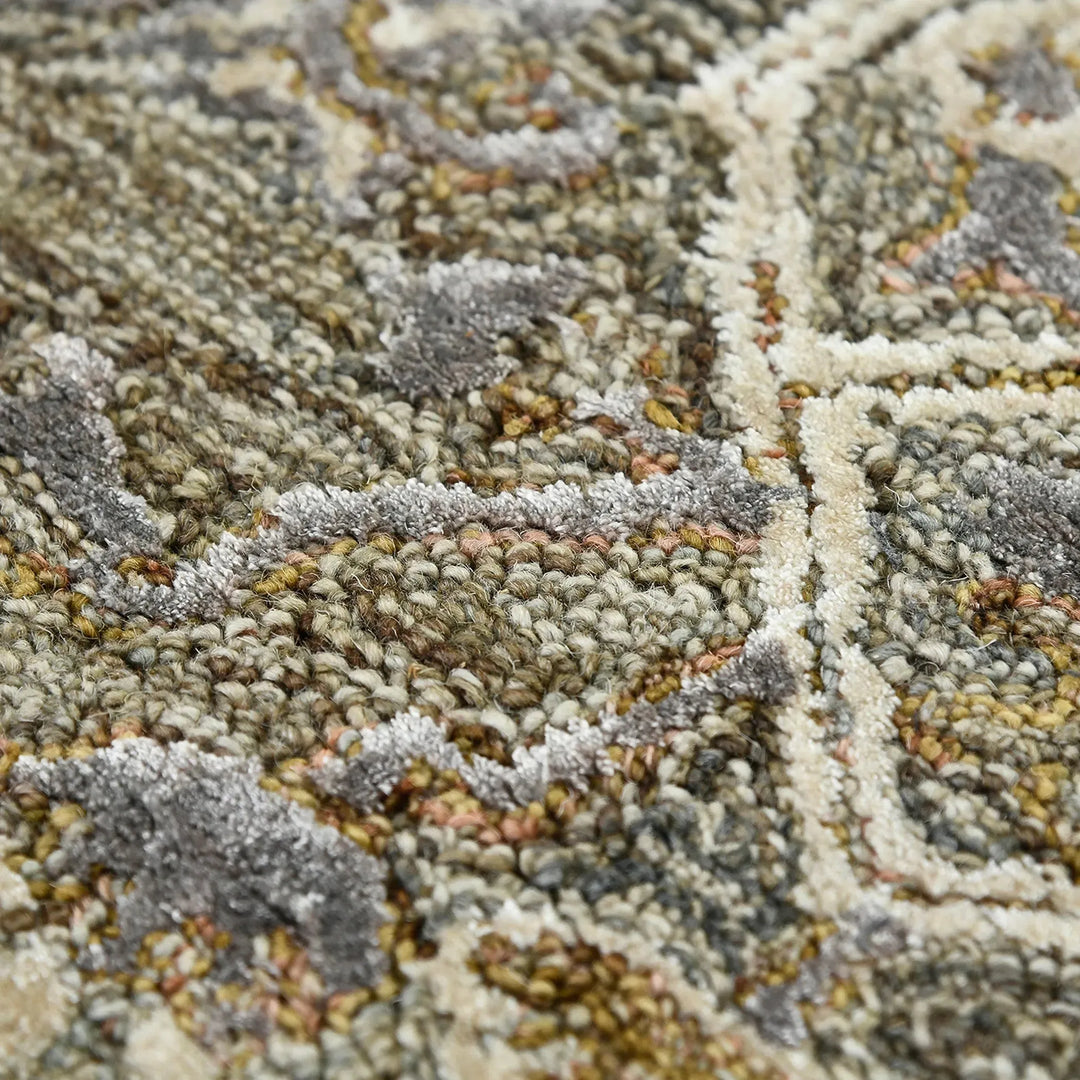 Vestige Kersey Brown Hand-Tufted Wool Blend Area Rug 5'x7'6"