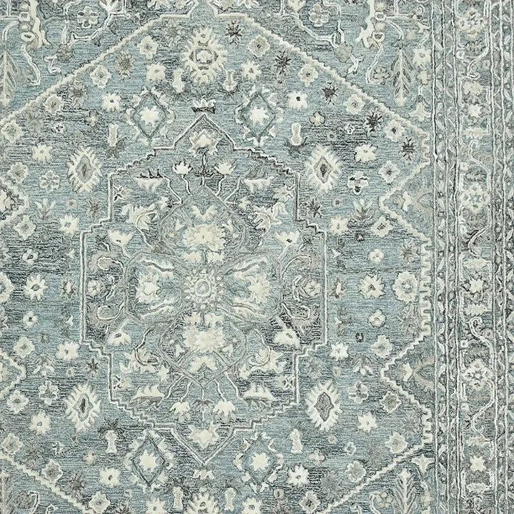Vestige Jericha Blue Hand-Tufted Wool Blend Area Rug 2'x3'