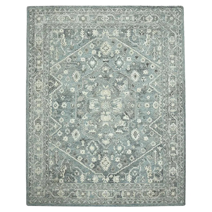 Vestige Jericha Blue Hand-Tufted Wool Blend Area Rug 5'x7'6"