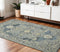 Vestige Nucia Blue/Taupe Hand-Tufted Wool Blend Area Rug 3'6"x5'6"