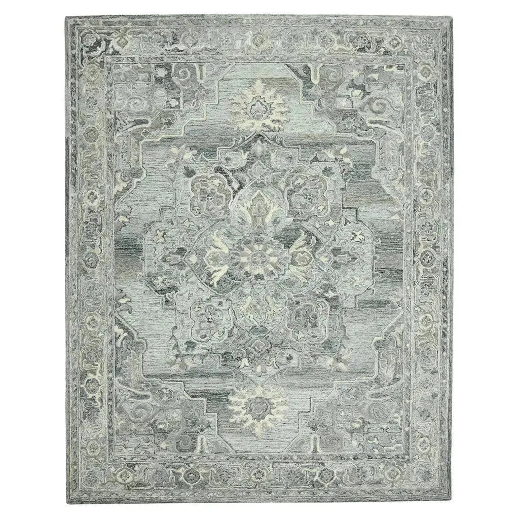 Vestige Nucia Gray Hand-Tufted Wool Blend Area Rug 5'x7'6"