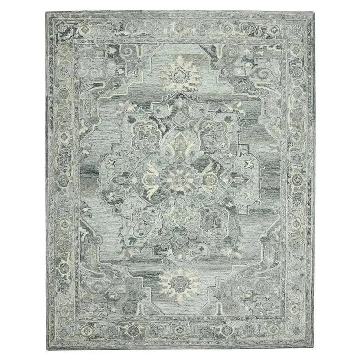 Vestige Nucia Gray Hand-Tufted Wool Blend Area Rug 5'x7'6"