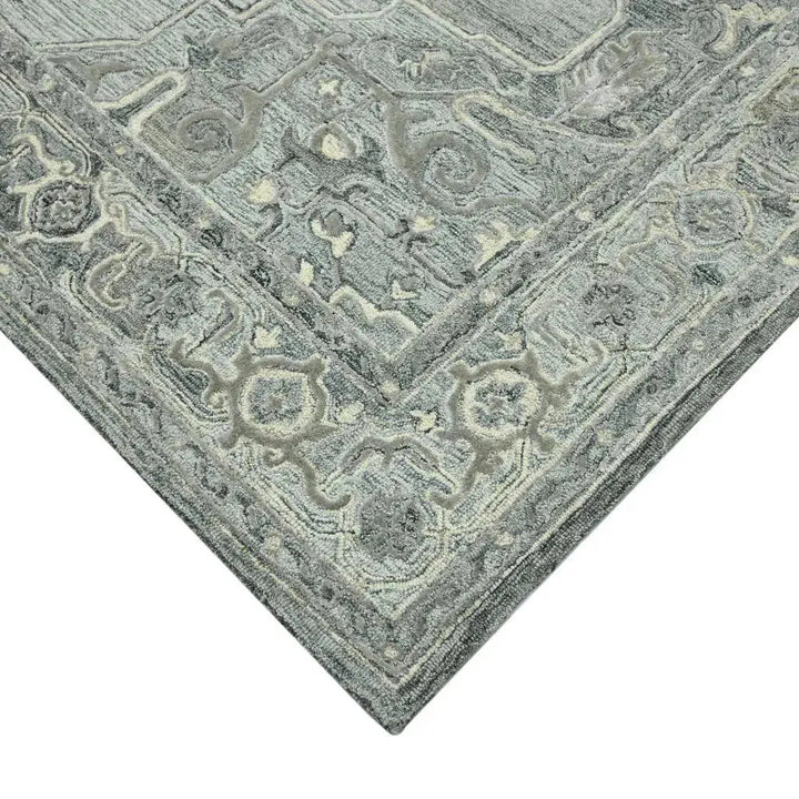 Vestige Nucia Gray Hand-Tufted Wool Blend Area Rug 5'x7'6"