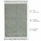 Transitional Diamond Green/Gray/Ivory Area Rug