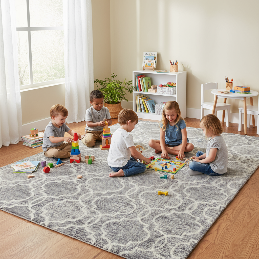 10' X 14' Ivory And Gray Wool Geometric Hand Tufted Area Rug