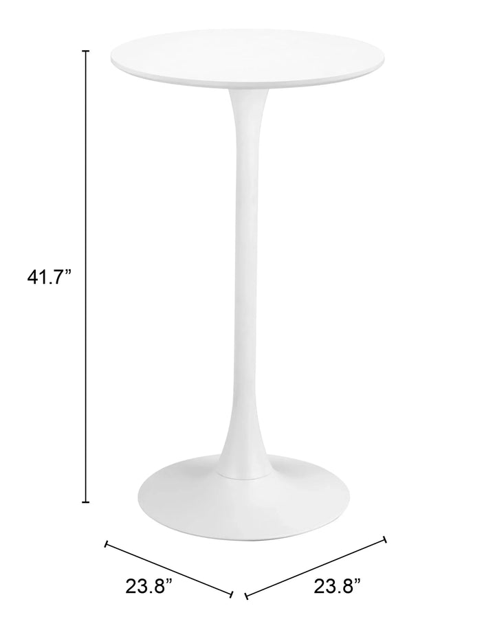 Auray Bar Table White