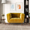 Addison Mid Century Modern Gold Velvet Lounge Chair