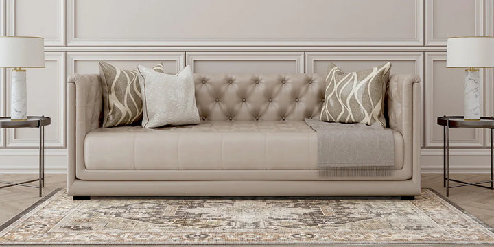 Orhopui Boho Area Rug, Machine Washable Outdoor Camping Rug, Non-Slip Stain Resistant Machine Washable Rug